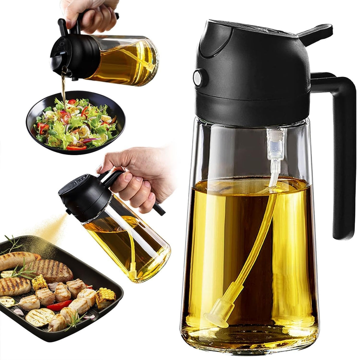 💥Hot Sale 49% OFF💥Spray & Pour Glass Oil Bottle