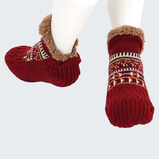 🧦 Jacquard-gulvsokker – Koselig varme for hvert skritt
