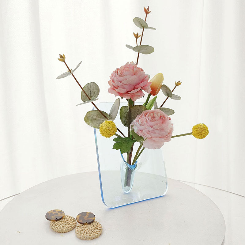 Akryl fotoramme vase blomsterarrangør