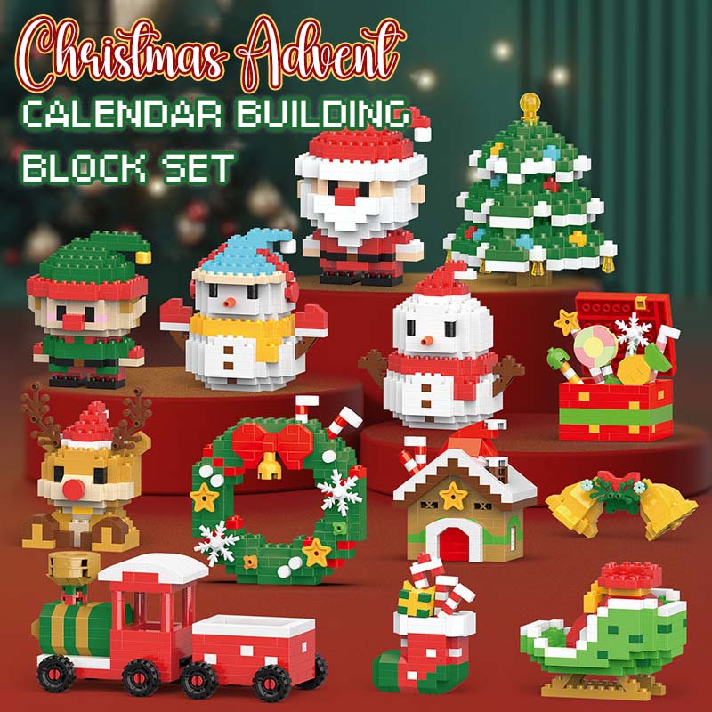 Julekalender byggeklosser sett