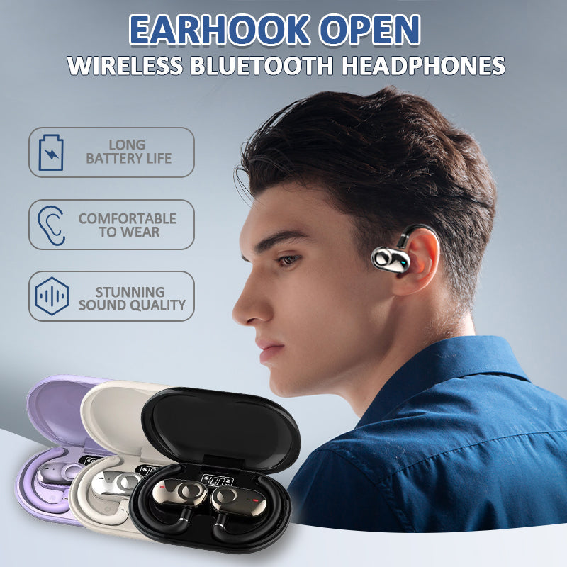 Earhook Open trådløse Bluetooth-hodetelefoner