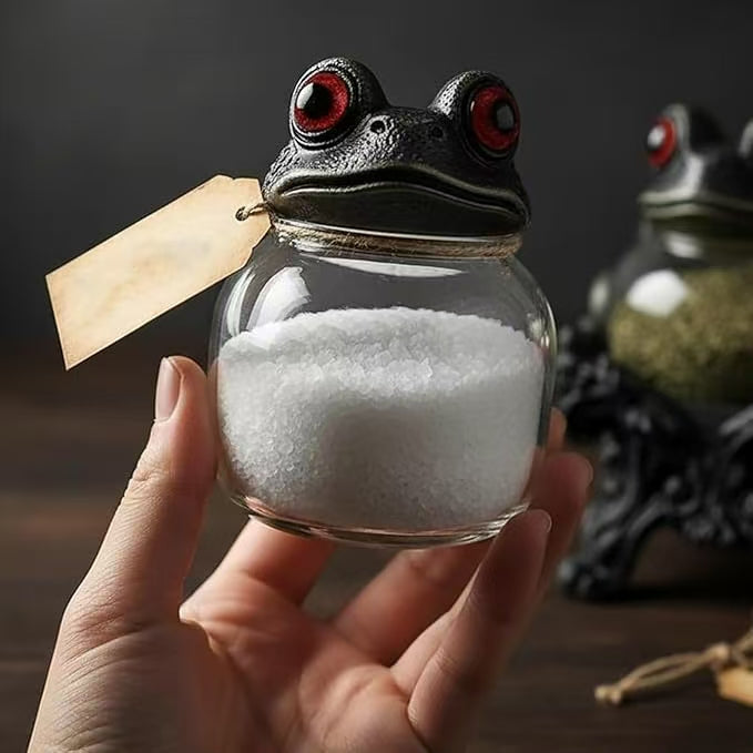 Håndlagde Witchy Frog apotekerkrukker til krydder 🐸🧙