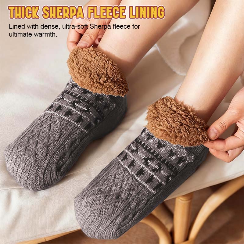 🧦 Jacquard-gulvsokker – Koselig varme for hvert skritt