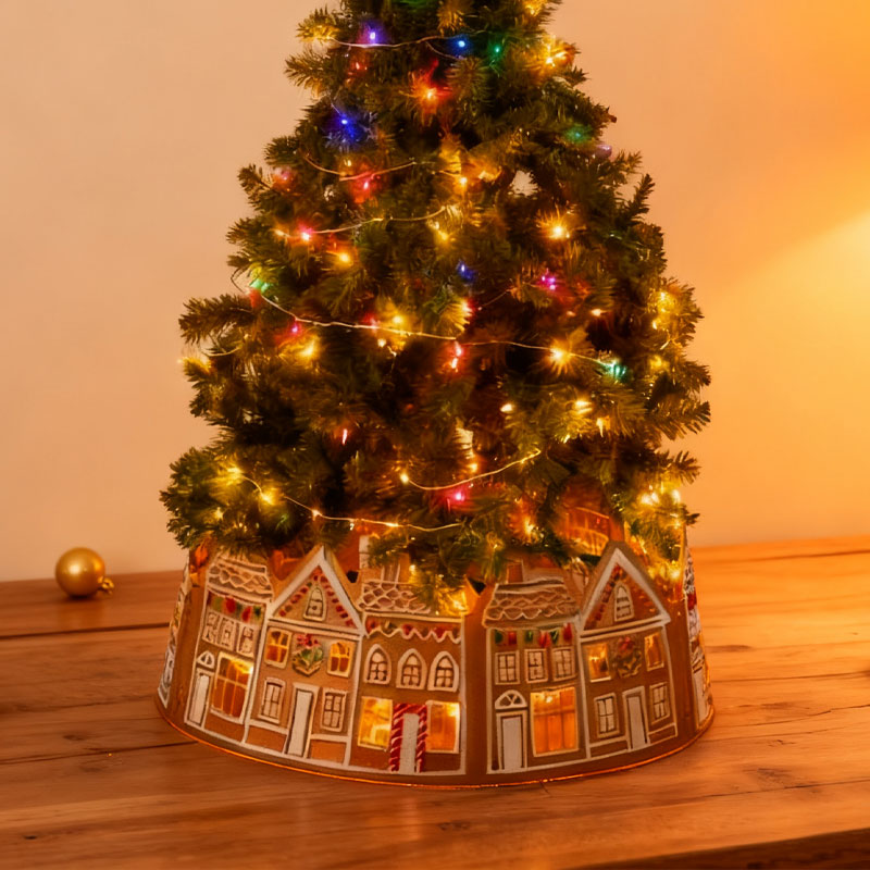 LED Pepperkake Juletrekrage(2 meter lysledning)