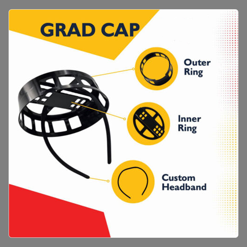 Gradueringshette fast brakett (đUltra rask levering)