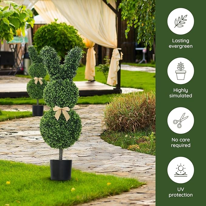 {Gratis Frakt}🌳🐇Håndlaget kanin formet som et tre💥