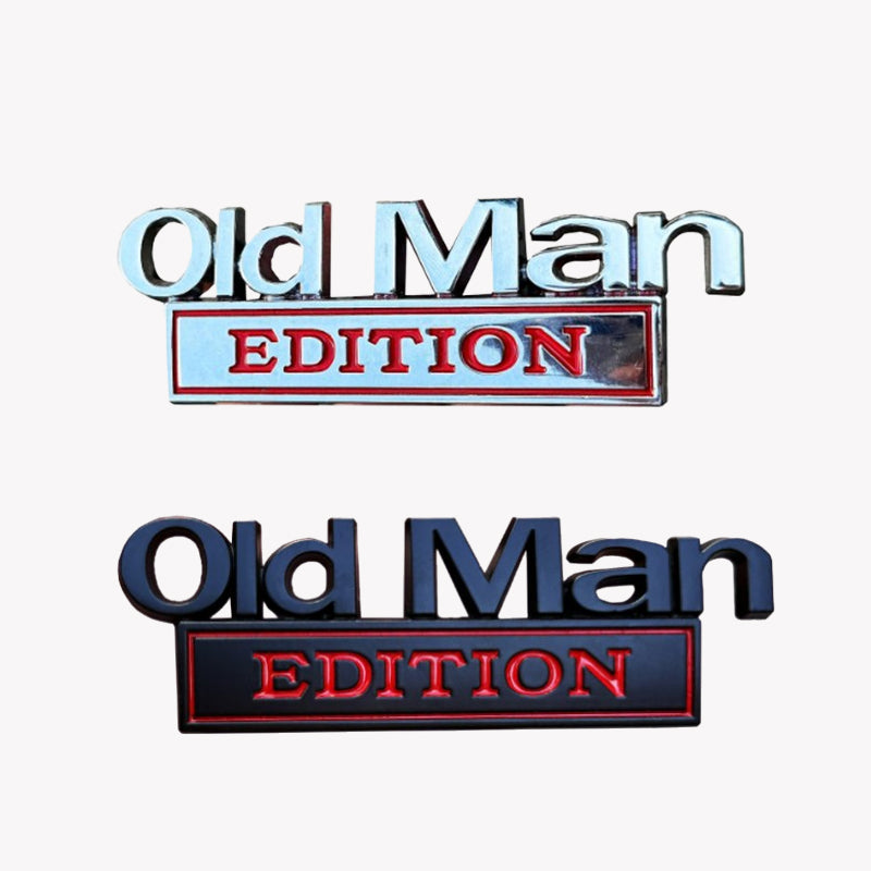 🚗 Old Man Edition bilemblem