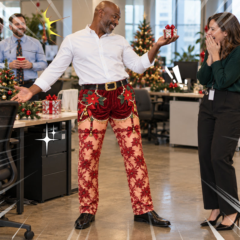 Morsomme julebukser med optisk illusjon