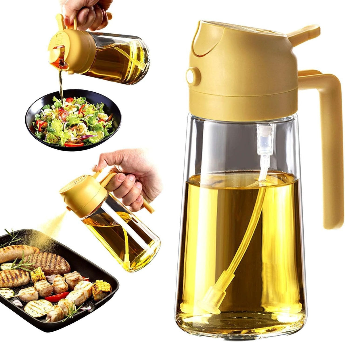 💥Hot Sale 49% OFF💥Spray & Pour Glass Oil Bottle