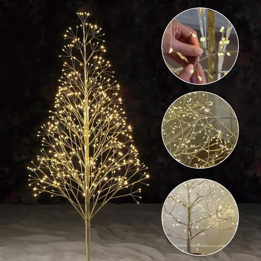 🎄✨LED-opplyst juletre med kvist
