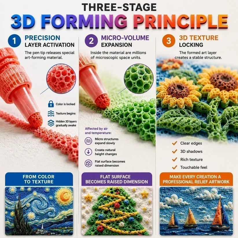 🎁🔮Magic Pen – Tegn i 3D med ett strek!🎄 Lag dine egne «Bubble Popcorn»-tegnepenner & Kjøp 2, få 1 gratis 🔥