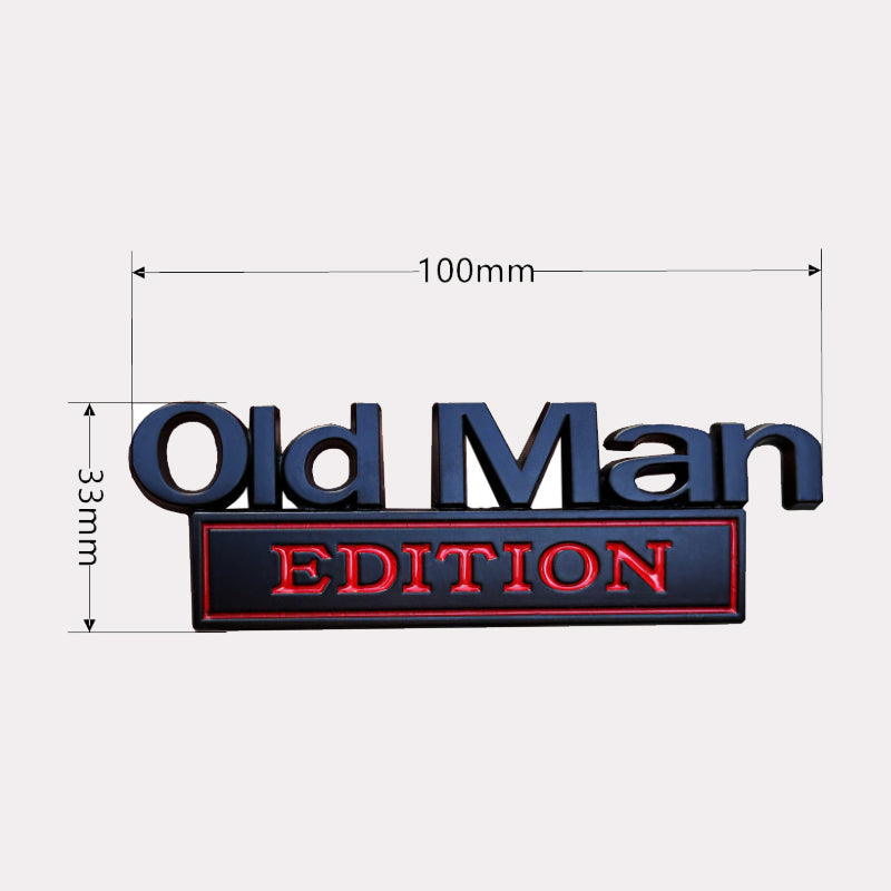 🚗 Old Man Edition bilemblem