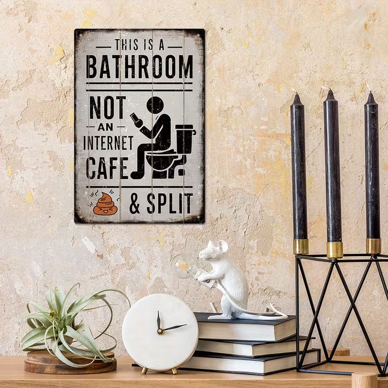 🚽 Dette er et toalett, ikke en internettkafé.