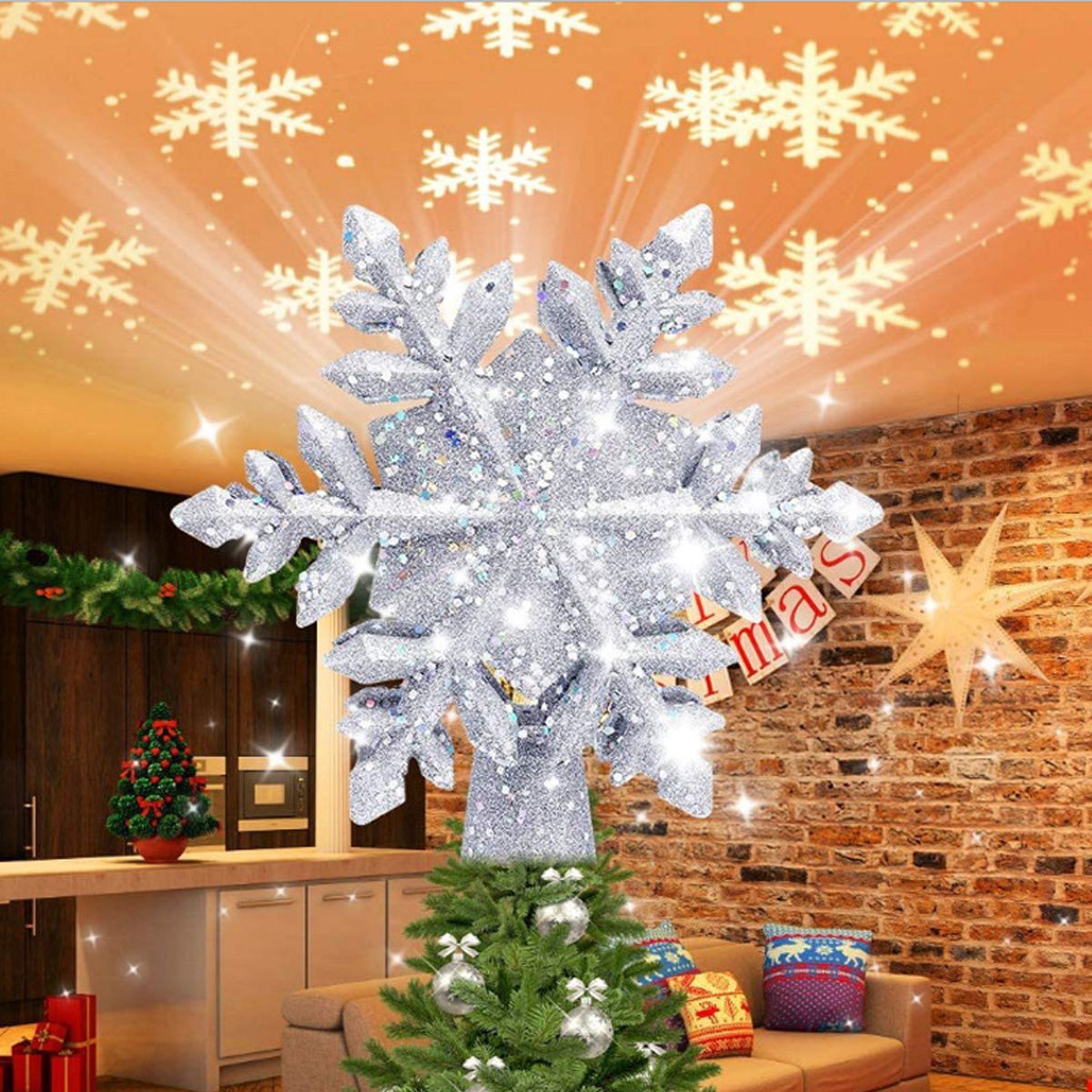 🎄Julen -49% rabatt🎅Lumestorm Pentagram projektorlampe