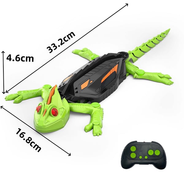 Infrarød veggklatrende gekko RC-leketøy med lys 🦎✨