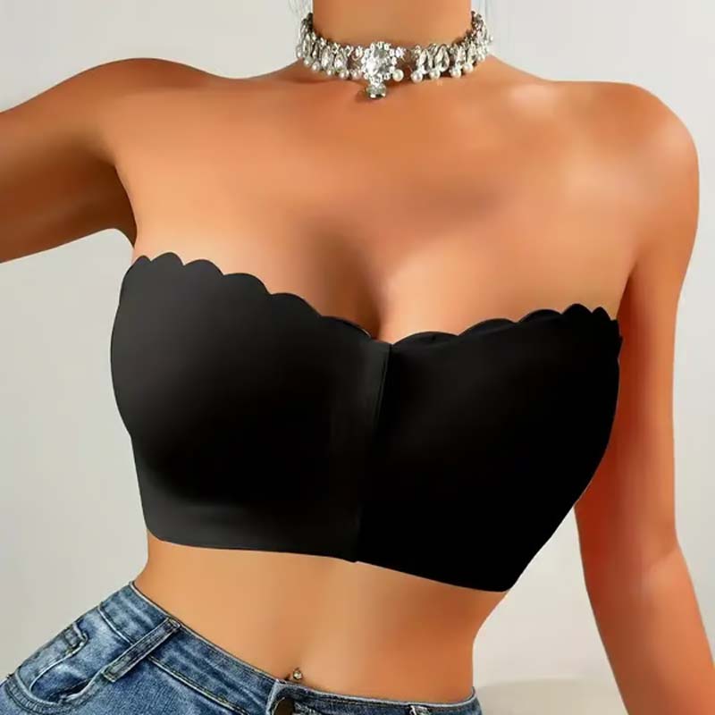 🔥Last day ❤️Naadloze stroppeløs bandeau-bh med lukking foran