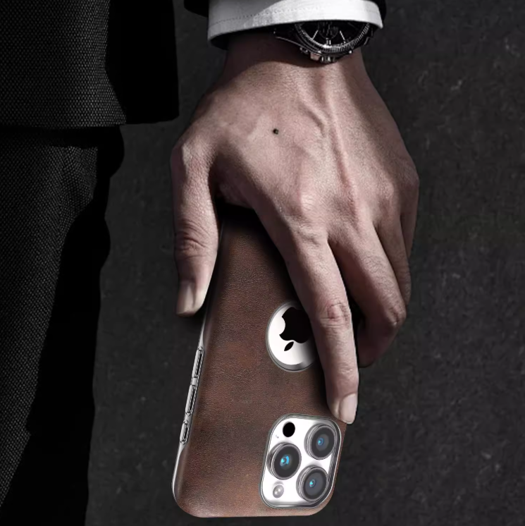 Magnetisk telefonveske med oljevoks