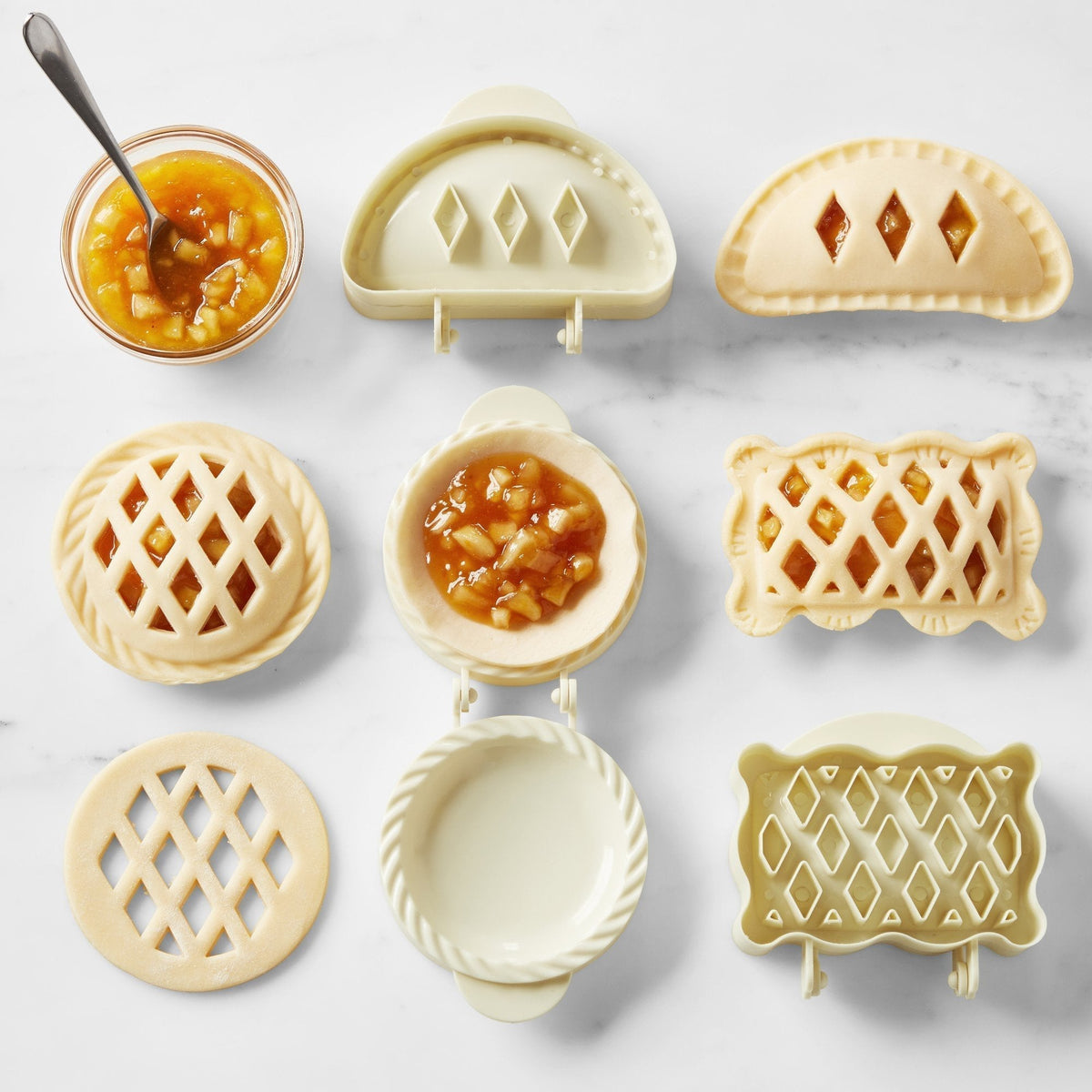 🥧 Formesett til små julepai: 360° kruset form til festlige bakverk!