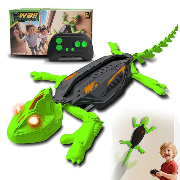 Infrarød veggklatrende gekko RC-leketøy med lys 🦎✨