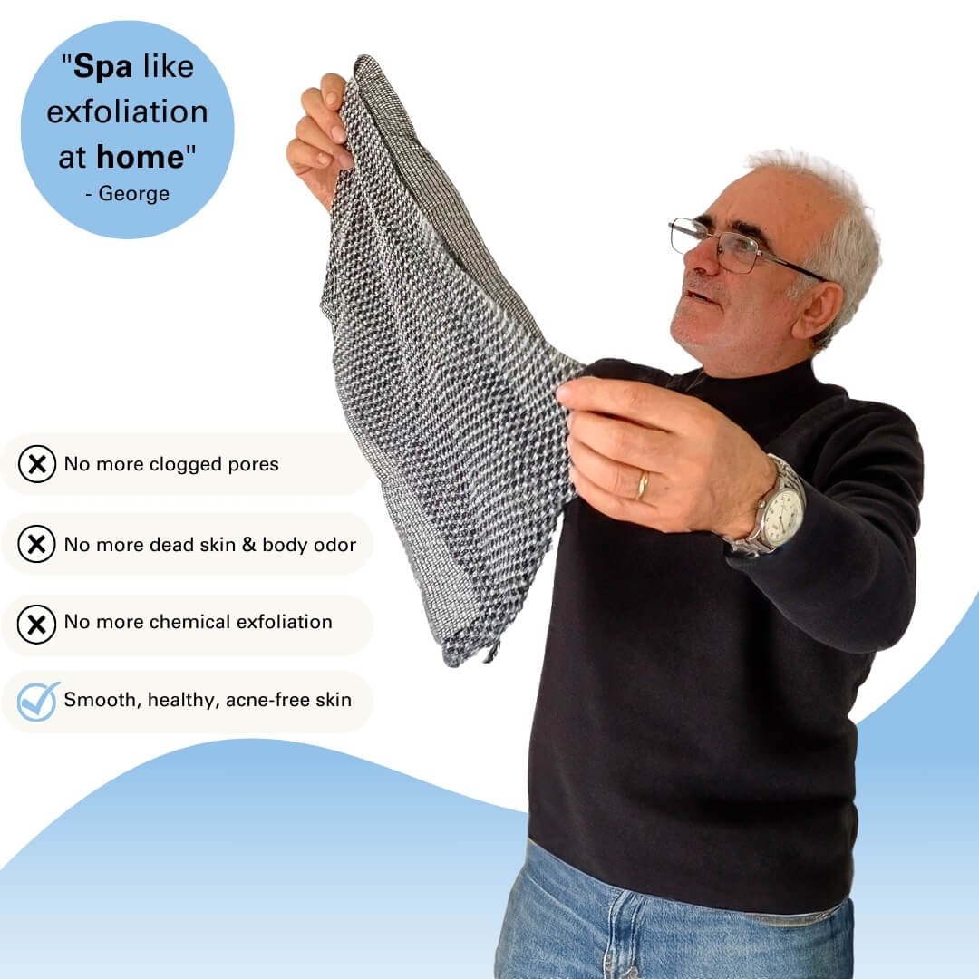 🎁Siste dag: Kjøp 1 få 2 gratis🔥🧼Eksfolierende antibakterielt dusjhåndkle🚿