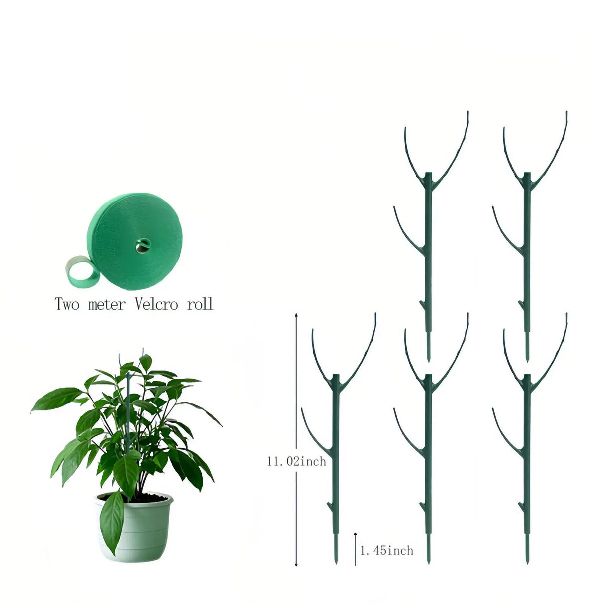 💕💖🌿Hagearbeid Grønn plante støtte ramme