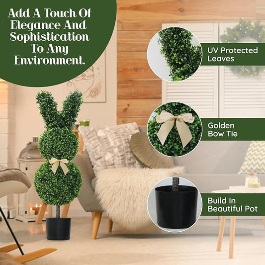 {Gratis Frakt}🌳🐇Håndlaget kanin formet som et tre💥