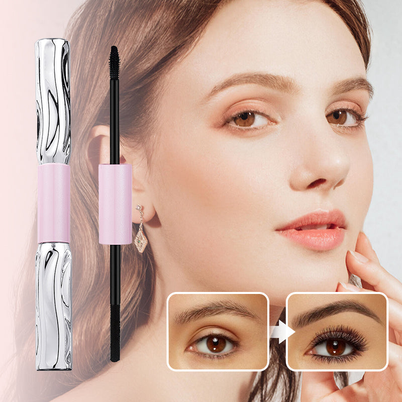 💄KJØP 1, FÅ 1 GRATIS! ⚡ 2-i-1 langvarig volum- og krøllmascara – smussfast, skånsom, multifunksjonell ✨