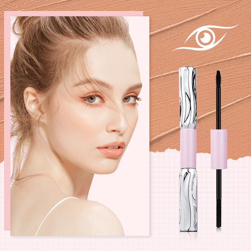 💄KJØP 1, FÅ 1 GRATIS! ⚡ 2-i-1 langvarig volum- og krøllmascara – smussfast, skånsom, multifunksjonell ✨
