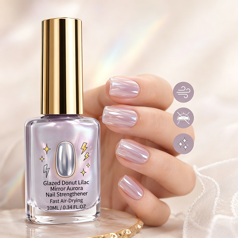 🎉 2026-tilbud — Over 24 700 solgt!💅 Lilac Glossy Mirror negleforsterker