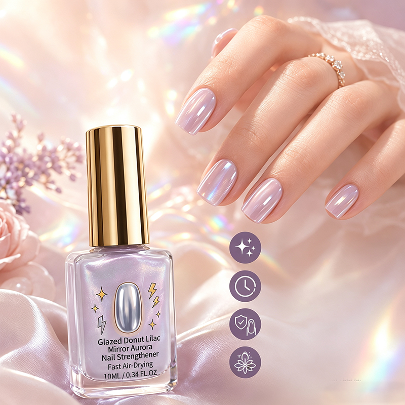 🎉 2026-tilbud — Over 24 700 solgt!💅 Lilac Glossy Mirror negleforsterker