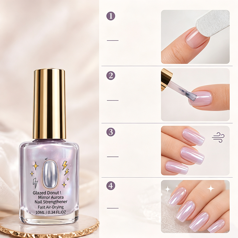 🎉 2026-tilbud — Over 24 700 solgt!💅 Lilac Glossy Mirror negleforsterker