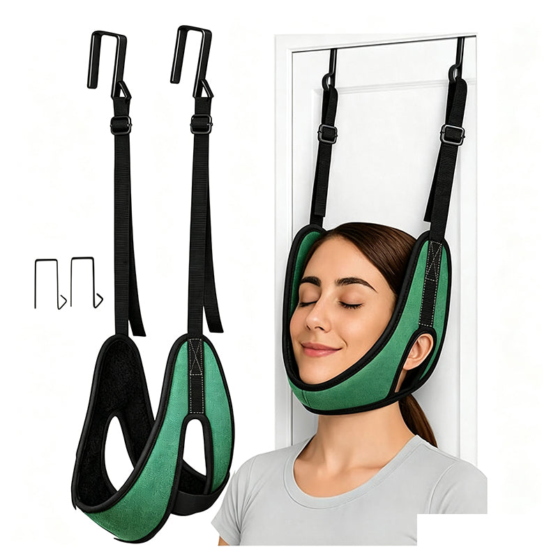 🧘 BEGRENSET TID: 50 % RABATT! 💆 Nakkemassasjeapparat for montering på døren for lindring av nakkesmerter – enkel montering, skånsom lindring, egnet for hjemmebruk ✨