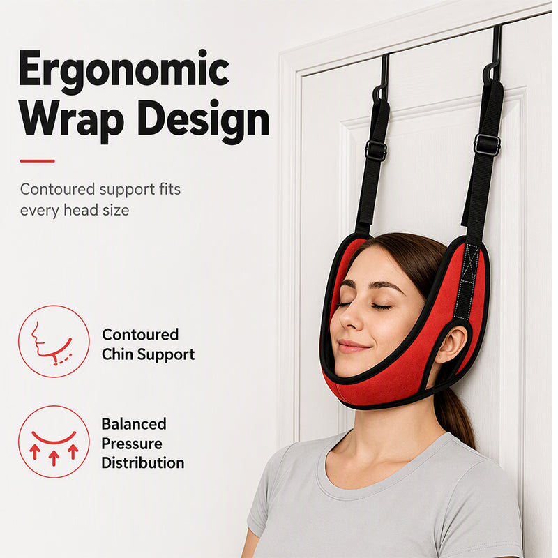 🧘 BEGRENSET TID: 50 % RABATT! 💆 Nakkemassasjeapparat for montering på døren for lindring av nakkesmerter – enkel montering, skånsom lindring, egnet for hjemmebruk ✨