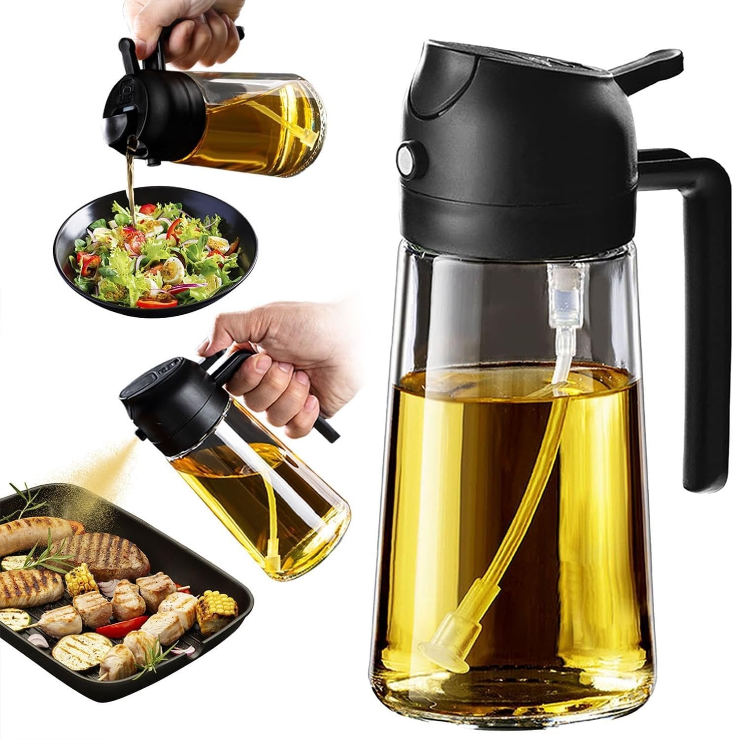 💥Hot Sale 49% OFF💥Spray & Pour Glass Oil Bottle