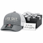 🔥SISTE DAG 49 % RABATT-🛠️ «I Fix Shit»-trucker-cap – Morsom mekaniker- og reparatørcap