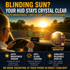 Head-Up Display (HUD) – GPS för bilen med digital hastighetsmätare