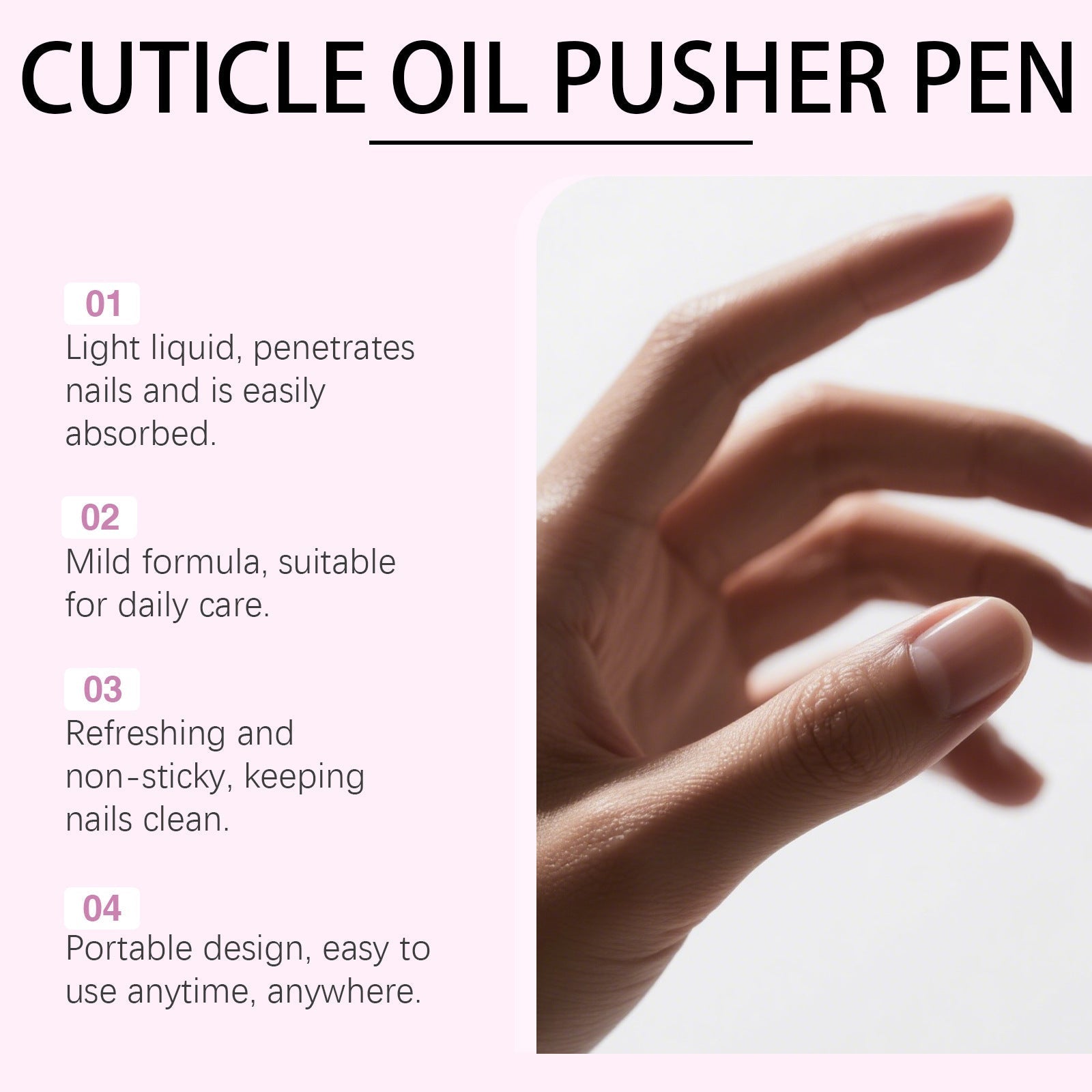 💅✨ Neglebåndsolje i pennform – bærbar fuktighetsgivende ingrediens for tørre neglebånd og sprø negler med lavendelduft! ✨🖊️