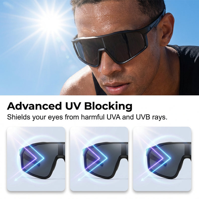 🌟Nytt i 2026: Opptil 50 % rabatt!🌟 Fotokromatiske sportsbriller til utendørs bruk