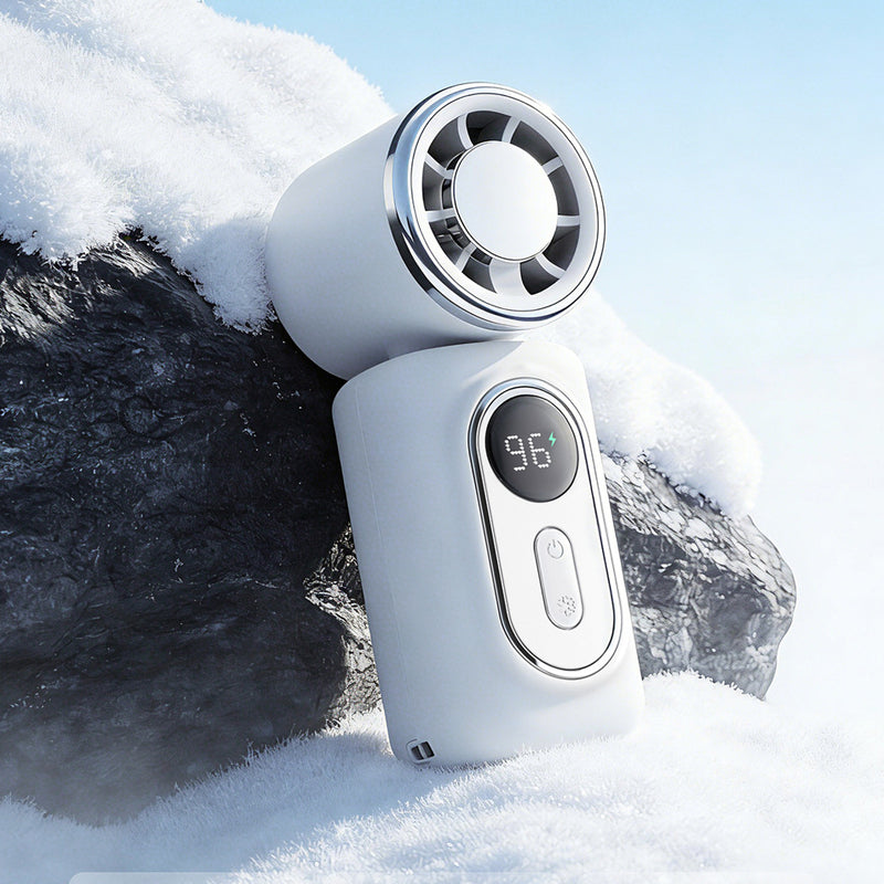Bærbar vifte med klipsfeste og LED-display🌬️