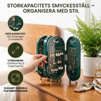 Elegant smykkeskrin med speil