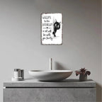 🔥Siste dag 49 % rabatt – Vintage veggkunst med svart-hvitt kattemotiv