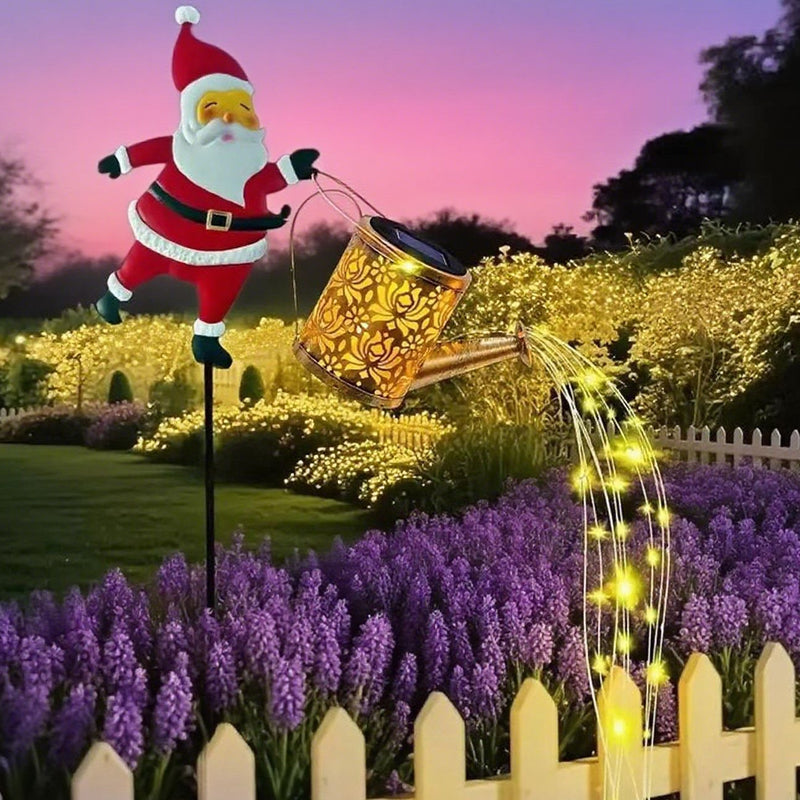 ⏰Solcelledrevet hagelampe i form av julenissen🎅🎄