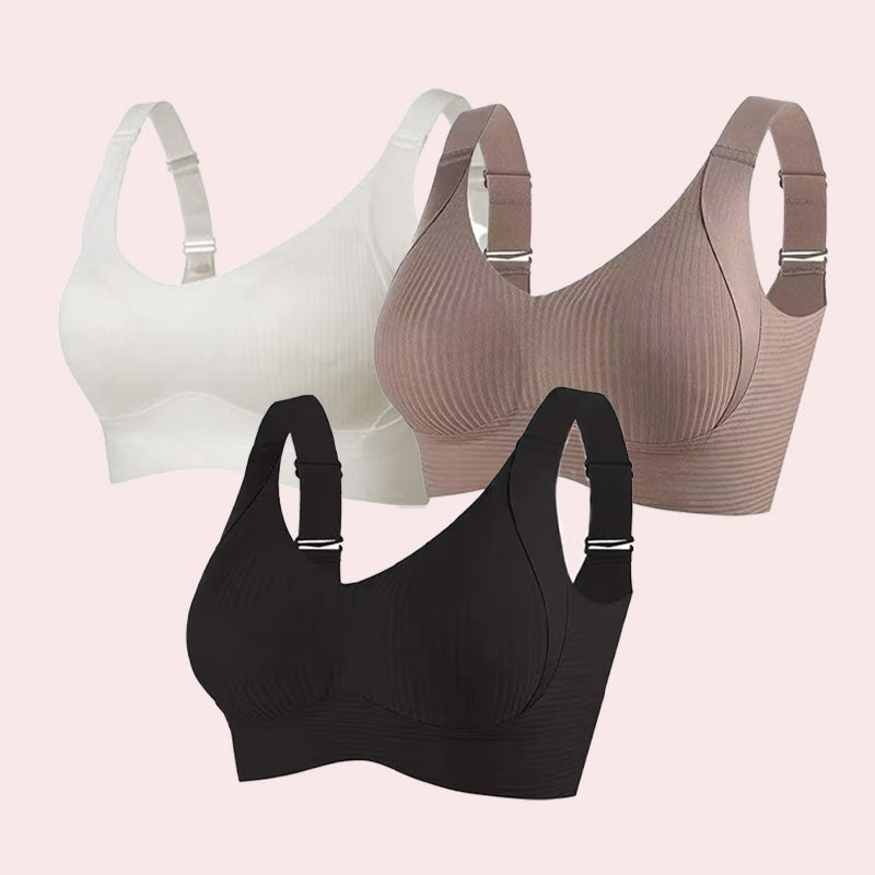 🎁Siste dag: kjøp 1, få 3 pakker🔥BH med ekstra god støtte | Push-up-BH uten bøyle👍Ikke flere hengende bryster