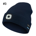 Bluetooth LED Strikket lue