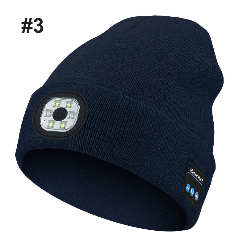 Bluetooth LED Strikket lue