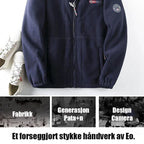 Dobbeltlags hettejakke (originalt produkt av høy kvalitet)/Reversibel polar fleecejakke