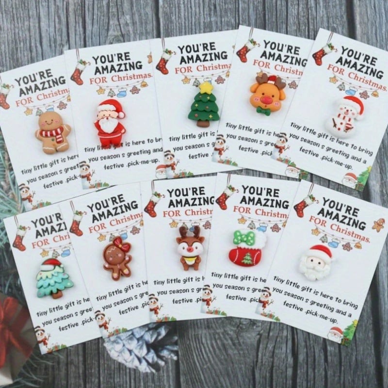 🎄Tidlig julesalg 49 % RABATT🔥🎁10 STK. liten lommejuleklem