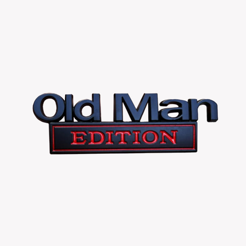 🚗 Old Man Edition bilemblem