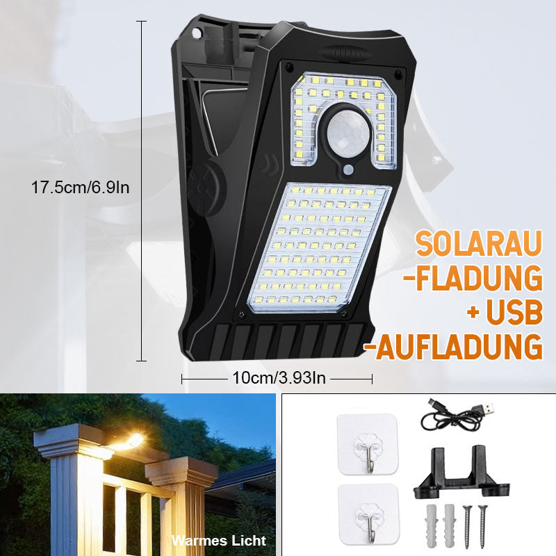 Vanntett solcellelampe med klips