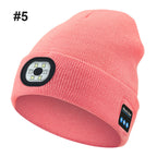 Bluetooth LED Strikket lue